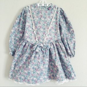 Vintage toddler girl floral dress💞